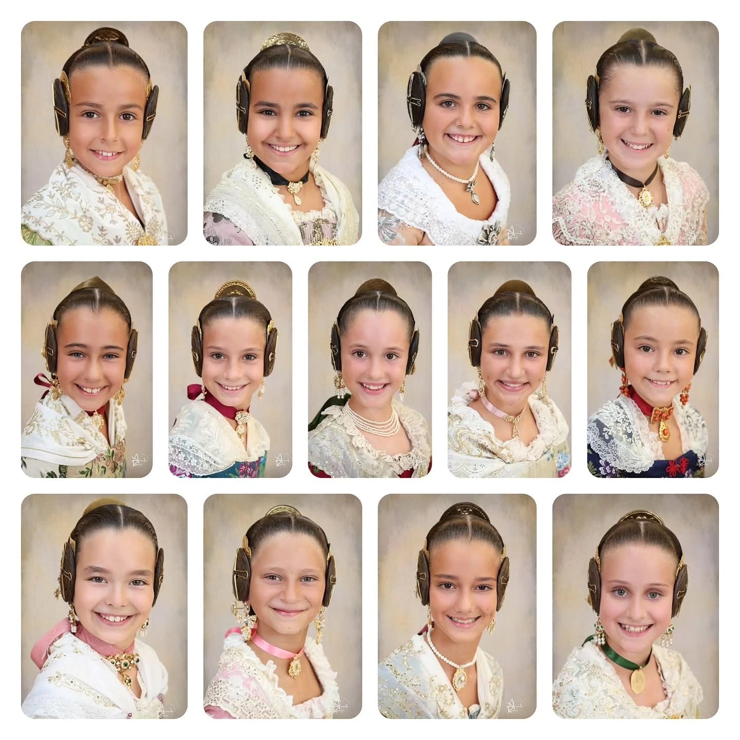 Las 13 candidatas a Fallera Mayor Infantil de Valencia 2026